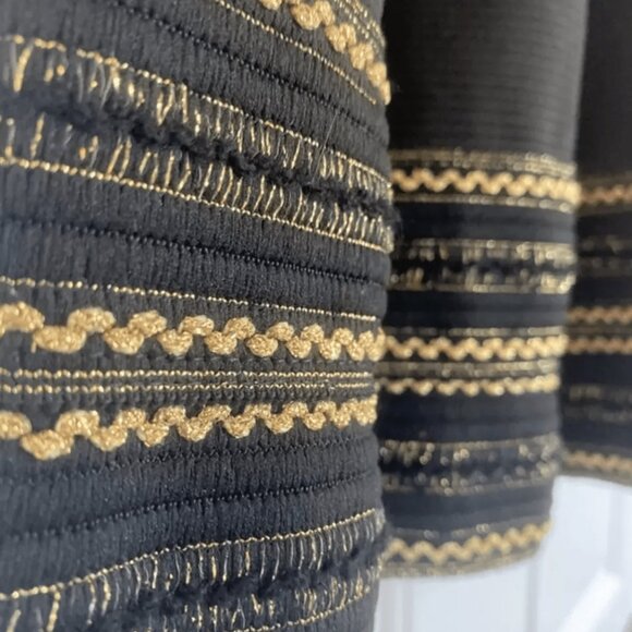 Pleasure Doing Business Black and Gold bandage Dress - Picture 4 of 4